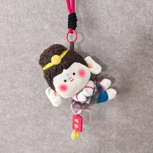 Yungang Grottoes cultural creative plush doll keychain cute cartoon backpack pendant accessory