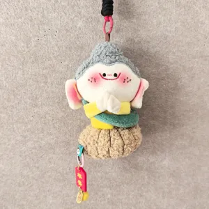 Yungang Grottoes Buddha plush pendant plush toy cute hanging ornament bag accessory detail view