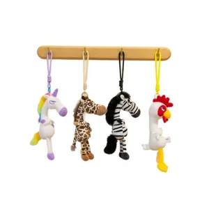 Cute angry animal plush keychain set, funny cartoon doll bag pendant and cute backpack charm.