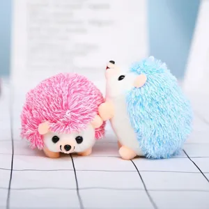 Cute mini plush hedgehog doll keychain charm soft toy cute kids gift hanging decor.