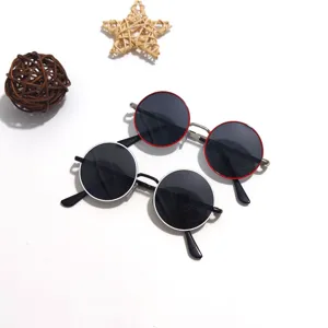 Kids Polarized Metal Sunglasses UV400 Protection Round Frame Eyewear For Boys And Girls Outdoor Sports Daily Wear