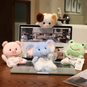 Cute plush animal toys detail view, soft stuffed doll pendant for cute room decor and wonderful gifts.