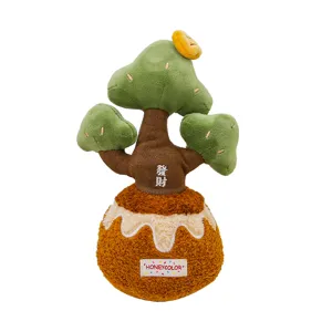 Cute money tree plush toy potted doll creative decoration soft doll ornament for home desk decor
