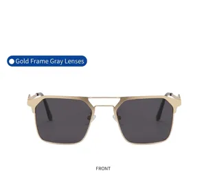 Men polarized metal sunglasses fashion driving uv400 sun protection shades stylish eyewear