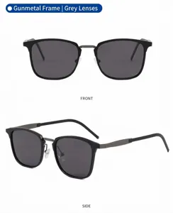 Stylish polarized metal frame sunglasses for men and women, UV protection driving sun glasses.