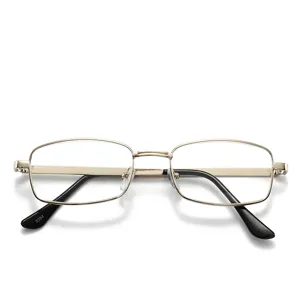 Retro Metal Frame Resin Lens Reading Glasses For Men And Women Classic Square Optical Eyewear Business Style
