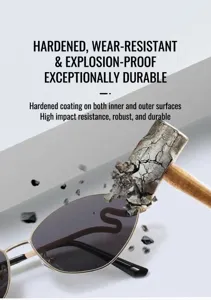 Herren Sonnenbrille polarisiert mit stabilem Metallrahmen und hohem UV-Schutz.