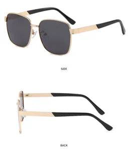 Gafas de sol cuadradas retro polarizadas para hombres protección UV para conducir