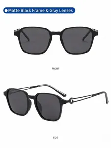 Classic square polarized sunglasses for men and women, UV400 protection driving eyewear.
