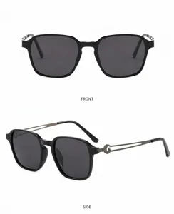 Men's polarized sunglasses stylish square frame UV400 driving outdoor eyewear