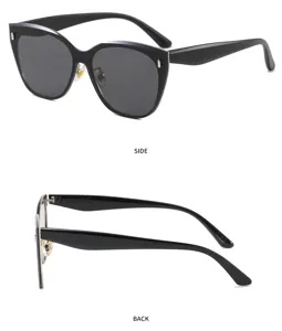 Stilvolle unisex rahmenlose Katzenaugen Sonnenbrille für Damen und Herren, UV Schutz.