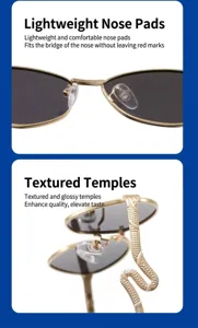 Herren polarisierte Metallsonnenbrille mit Schlangen Bügel UV400 Sonnenschutz stilvoll