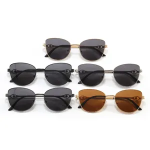 New polaroid UV400 fashion sunglasses main view showing multiple stylish colors and metal frames.