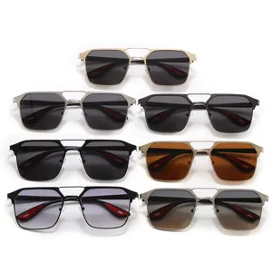 Men women polarized metal frame sunglasses anti-uv outdoor driving fishing stylish eyewear