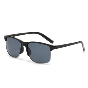 Men's stylish half-frame polarized sunglasses for outdoor driving, cycling and daily wear.