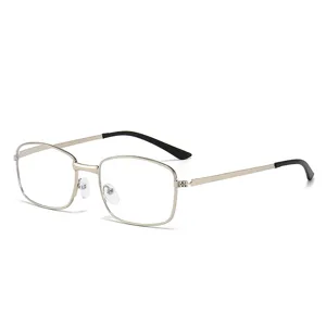 Metallrahmen Blaulichtfilter Brille für Damen und Herren mit leichten Kunstharzlinsen.