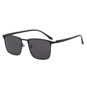Herren Sonnenbrille polarisiert Metallrahmen UV Schutz Sonnenbrillen zum Autofahren Angeln.