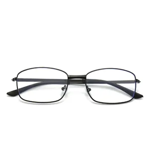 Klassische schwarze Metallrahmen Blaulichtfilter Lesebrille für den Alltag und Stil.
