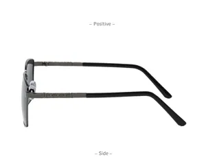Lunettes de soleil polarisées carrées pour hommes conduite protection UV élégantes
