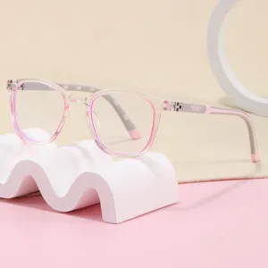 Anti-Blue Light Optical Glasses For Teenagers Transparent Frame TR90 Square Eyewear Unisex Computer Phone Glasses