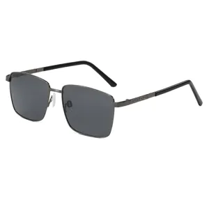 Hommes lunettes de soleil carrées polarisées élégantes protection UV conduite sport