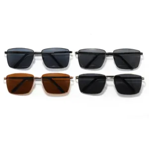 Lunettes de Soleil Polarisées Carrées Homme UV400 Conduite Mode Tendance Lunettes
