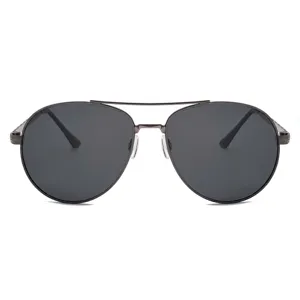 Occhiali da sole da uomo polarizzati aviator con montatura in metallo protezione UV.