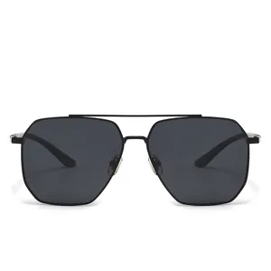 Gafas de Sol Polarizadas Hombre UV400 Conducir Pesca Metal Doble Puente Cuadradas Gafas