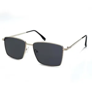Detailansicht des quadratischen Metallrahmens von Herren Polarisiert Sonnenbrille.