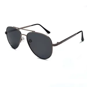 Men's polarized aviator sunglasses UV400 driving fishing metal frame vintage fashion eyewear