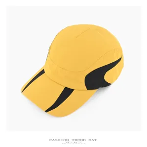 Berretto da baseball ad asciugatura rapida colorblock, cappello sportivo outdoor traspirante.