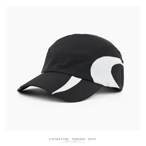 Cappellino da baseball bicolore ad asciugatura rapida, cappello sportivo traspirante per sole.