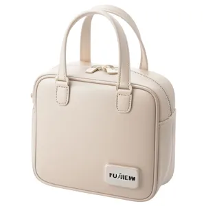 Grande borsa cosmetica beige impermeabile portatile organizzatore di trucco borsa da viaggio donna