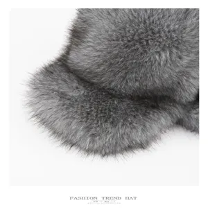 Winter thick faux mink fur ushanka hat, warm plush duck tongue cap for winter days.