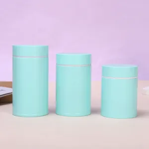 Portable solid color pocket thermos water bottle set, minimalist stainless steel mini travel cup.