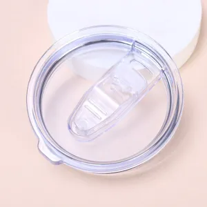 Replacement clear lid for 30oz tumbler, sliding cover design, durable plastic parts.