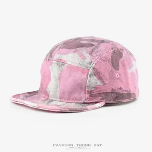 Unisex Vintage Washed Camouflage Baseball Cap Men Women Streetwear Distressed Soft Brim Hip Hop Dad Hat Sun Protection