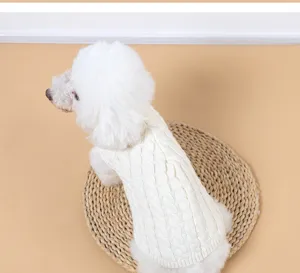 Gezellige winter gebreide trui voor honden, warme comfortabele kleding voor kleine katten.