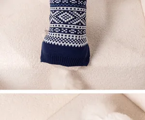 Confortable pull-over en tricot pour animal avec motif nordique pour chats et chiens.