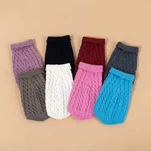 Huisdier Honden Trui Winter Warme Gebreide Kleding Col Trui Zachte Kleding Voor Kleine Honden Katten Huisdier Benodigdheden