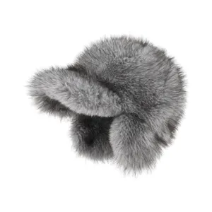 Winter Thickened Faux Mink Fur Trapper Hat Unisex Warm Ear Flap Baseball Cap Plush Windproof Cold Weather Snow Hat