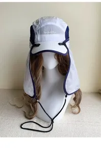 Cappello da sole con protezione collo rimovibile asciugatura rapida pesca trekking