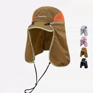 Cappellino da Baseball con Protezione Solare ad Asciugrapida con Patta per il Collo Rimovibile Cappello da Sole per Escursionismo Pesca Uomo Donna
