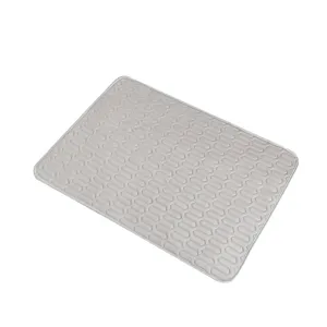 Summer pet ice silk cooling mat for dogs and cats, breathable comfortable cooling pad rest bed.