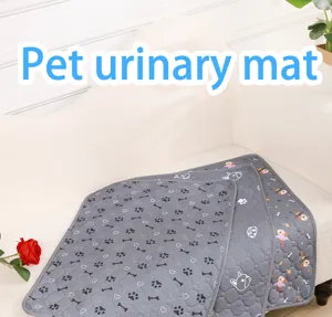 Washable waterproof pet urine mat for dogs and cats thickened absorbent training pad.
