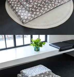 Cozy flannel pet mat for small medium dogs, soft bubble fleece winter warm sleeping bed detail.