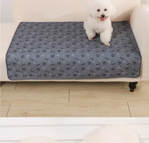 Waterproof washable pet urine pad for dogs, thick quick-dry reusable puppy pee mat for sofa protection