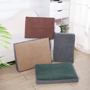 Cozy bubble velvet pet mat for small and medium dogs, washable warm sleeping pad for winter.