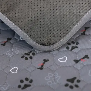 Washable reusable pet pee pad for dogs, thick absorbent training mat with anti-slip bottom.