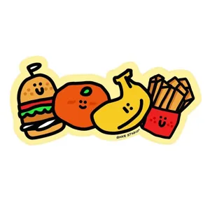 Niedliche Cartoon Obst und Burger große Schreibtischunterlage, rutschfeste Mauspad.